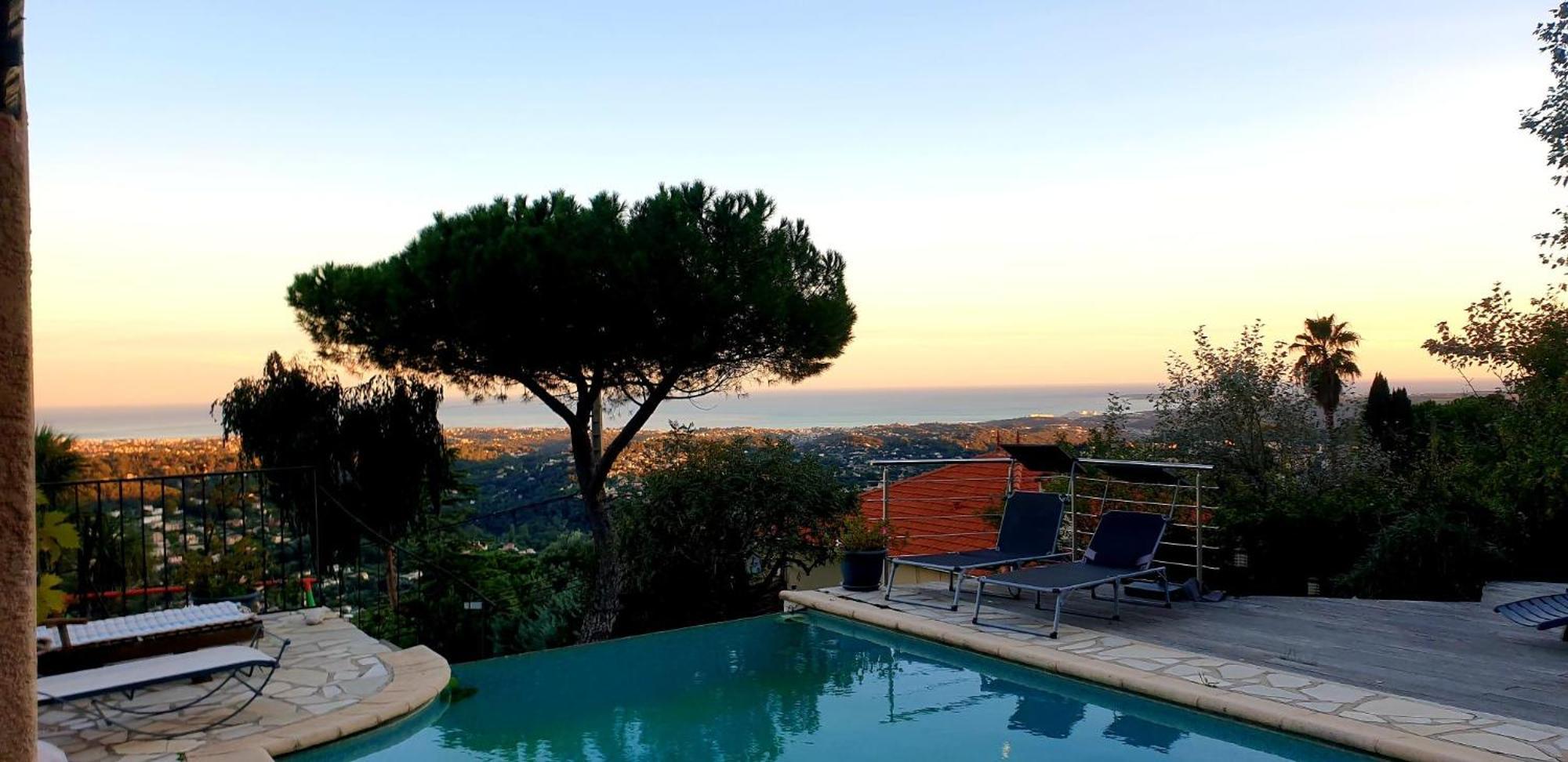 "Aux Balcons Du Riou" Avec Vue Mer 180 Degres Vence Ngoại thất bức ảnh